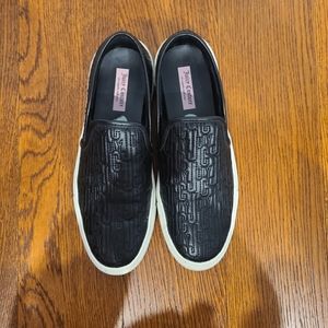 Juicy Couture Classic Slip On/low Top Women's Size 8.5 Black/white Sneakers